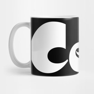 Cello Heart White Text Mug